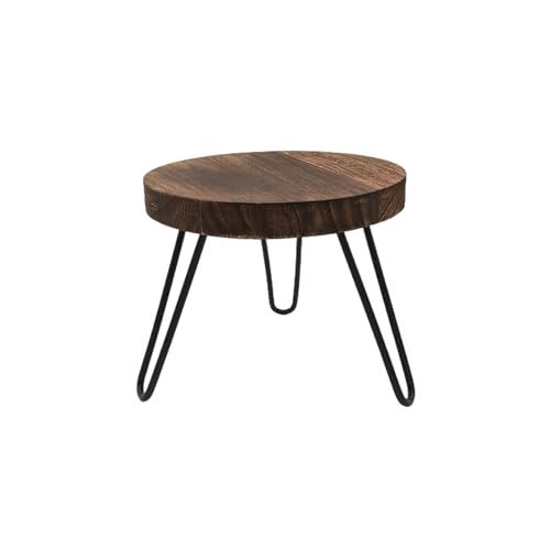 Wood Plant Stand Indoor Outdoor, 8'' Flower Planter Stands Fit 5-10 in Pot - size: Small