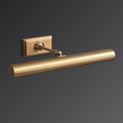 Brass Picture Light for Wall Hardwired Picture Lighting 16in - color: Brass, size: 16in