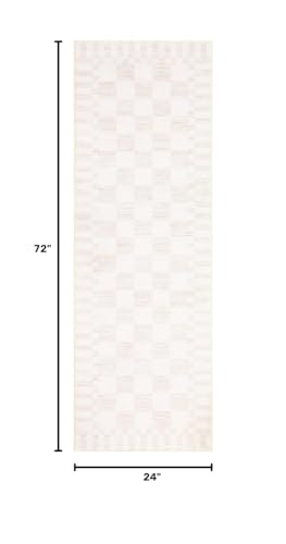 GarveeHome 2x6 Kitchen Runner Rug Non Slip Washable Runner Rug for Hallway - color: Beige, size: 2' x 6' (Rectangular)