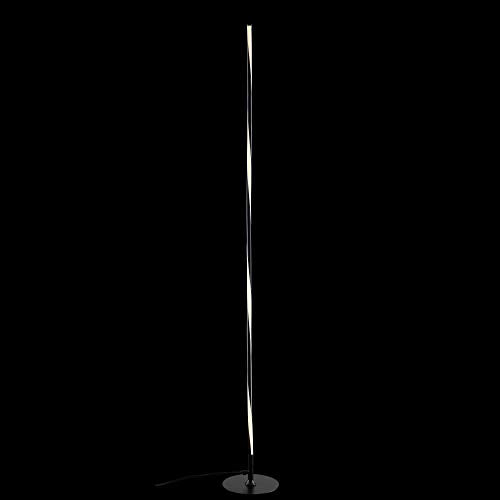 JONATHAN Y Pilar LED Floor Lamp 63.75" Modern Integrated Light, Black - color: Black
