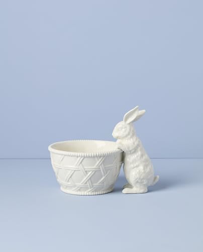 Lenox Wicker Creek Bunny Easter Candy Dish - style: Candy Dish