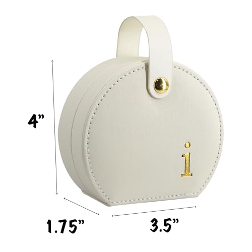 COLLECTIVE HOME Small Travel Jewelry Case for Women, Detachable Handle (i) - color: i