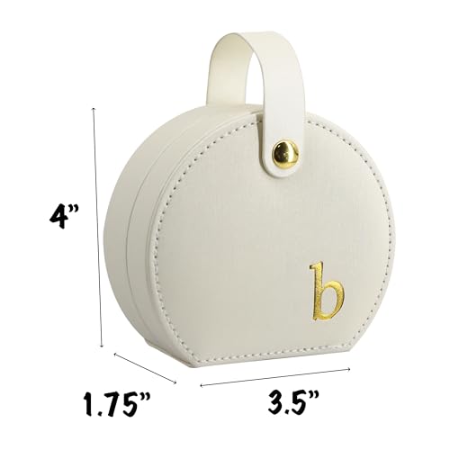 COLLECTIVE HOME Small Travel Jewelry Case for Women, Detachable Handle (b) - color: b