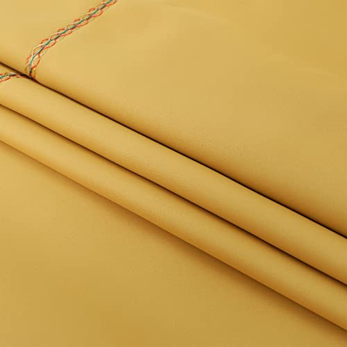 Bed Runner, Gold Bed Throws for Foot of Bed, 210 x 50 cm - color: Gold, size: Full/Queen
