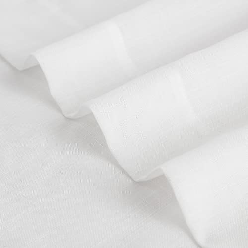 Vision Home White Pinch Pleated Sheer Curtains 40Wx102L 2 Panels - color: White, size: 40"W x 102"L (Pack of 2)
