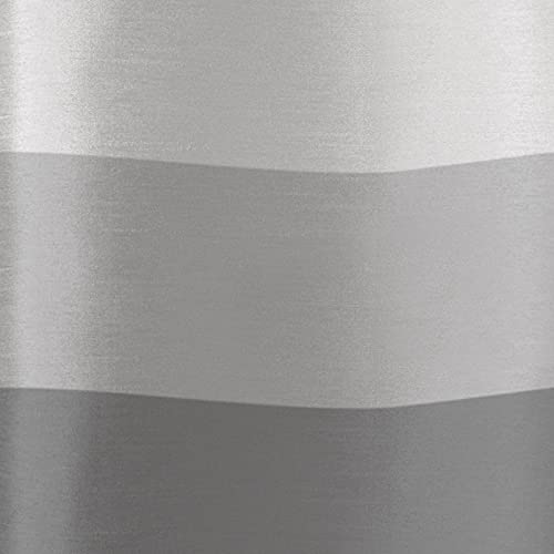 EXCLUSIVE HOME Chateau Striped Faux Silk Grommet Top Curtain Panel Pair, 54"x96", Black Pearl - color: Black Pearl, size: 54"W x 96"L (Pack of 2)