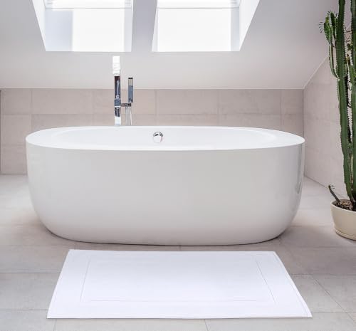 Utopia Towels Cotton Bath Mat, 21x34 in, 2 Pack, White - color: White, size: 2 Bath Mats