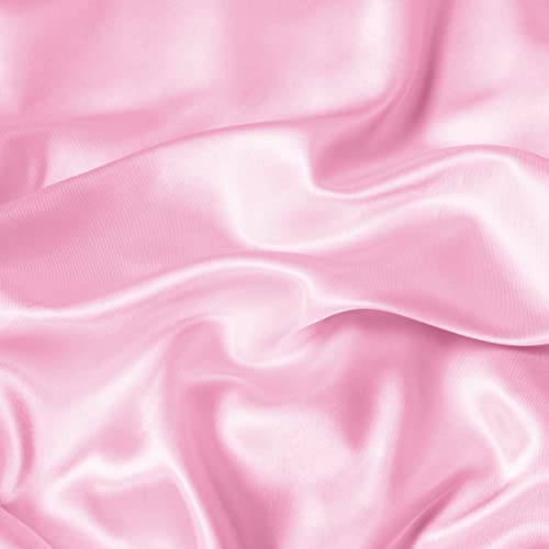 Vonty Blush Pink Satin Throw Blanket 50x60In, Cooling Silky Wrinkle-Free - color: Blush Pink, size: 50" x 60"