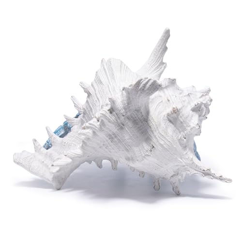 Hodao 8.25" Coastal Hermit Crab Figurine, Nautical Ocean Resin Statue Decor - color: Blue-hermit Crab