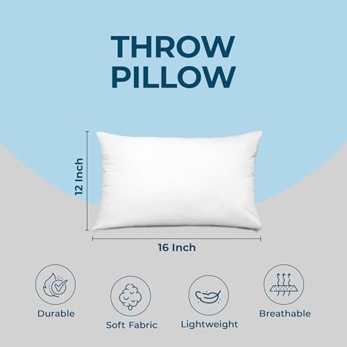 Utopia Bedding Throw Pillows, Decorative 12x16 Pillow Inserts, Set of 4 - size: 12x16 Inch