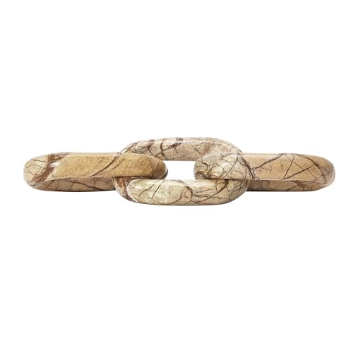 Bloomingville Decorative Marble Chain, Variegated Brown Tones - color: Brown