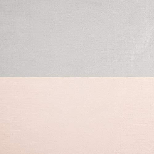 Exclusive Home Chateau Striped Faux Silk Grommet Top Curtain Panel Pair, 54"x63", Blush - color: Blush, size: 54"W x 63"L (Pack of 2)