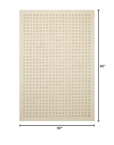 Loloi Chris Loves Julia Polly Ivory/Natural 5'-0" x 7'-6" Area Rug - color: Ivory / Natural, size: 5' x 7'6" (Rectangular)