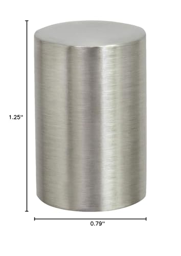 Aspen Creative 24019-21, 1 Pack Steel Lamp Finial in Brushed Nickel Finish, 1 1/4" Tall - color: Brushed Nickel, size: 1 PACK