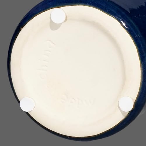 Sunddo Blue Ceramic Vase, 4 Inch - color: Dark Blue, size: 4 inch
