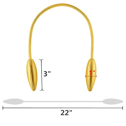 Gold Curtain Holdbacks Decorative Curtain Tiebacks, Set of 2 - color: Gold, size: 2PCS