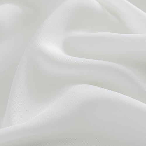 Pinch Pleated Sheer Curtains 84 Inch 2 Panels for Living Room Bedroom - color: 2-off White, size: 52"W x 84"L (Pack of 2)