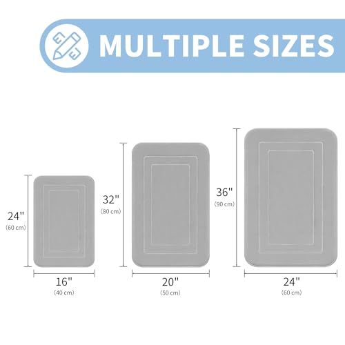 Cupic Cupid Memory Foam Bath Mat 24"×16", Non Slip Bathroom Rugs, Gray - color: Grey, size: 1'4" x 2' (16" x 24")