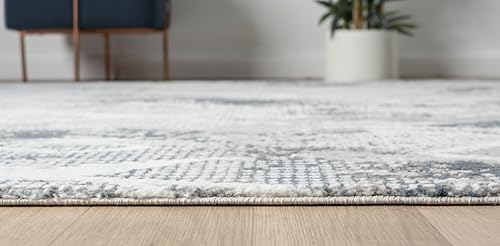 4x6 Blue Modern Geometric Area Rug for Living Room, Bedroom - color: 1003 - Blue, size: 4' x 6' (Rectangular)