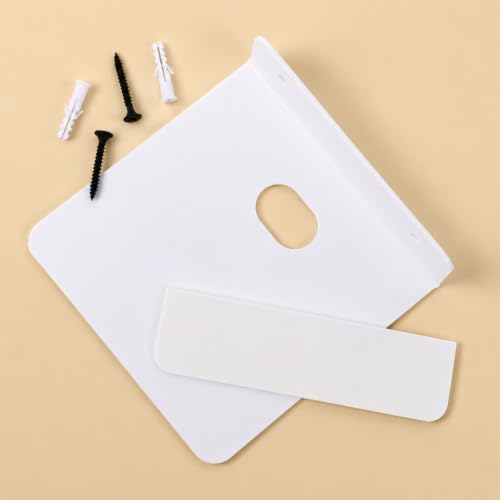 2Pack 5 Inch Small Floating Shelf for Wall, Small Piano White Floating Shelf for Bathroom, Bedroom, Living Room, Kitchen,Office Perfect for Echo, Cameras, Mini Decor, Funkos, Figurines