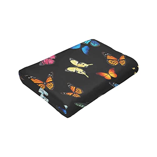 Butterfly Blanket Beautiful Butterfly Throw Blanket Ultra Soft Blankets Lightweight Cozy for Bed Couch Sofa 60"X50" - color: Butterfly 1, size: 60"x50"