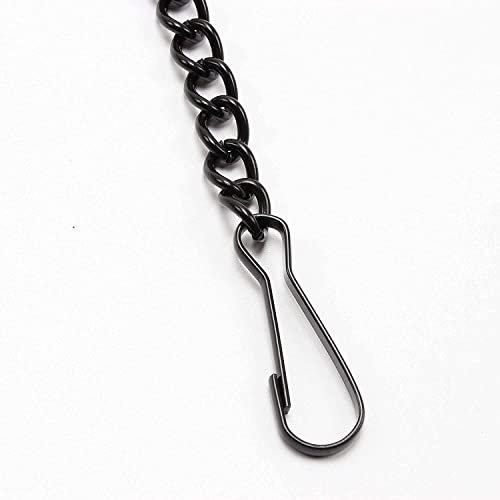 Bieye Chain004 39-Inch Black Hanging Chain for Stained Glass Panels - size: Black 39-inches Long