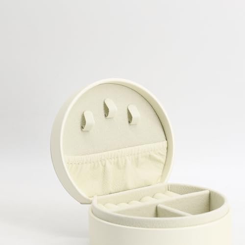 COLLECTIVE HOME Small Travel Jewelry Case for Women, Detachable Handle (r) - color: r