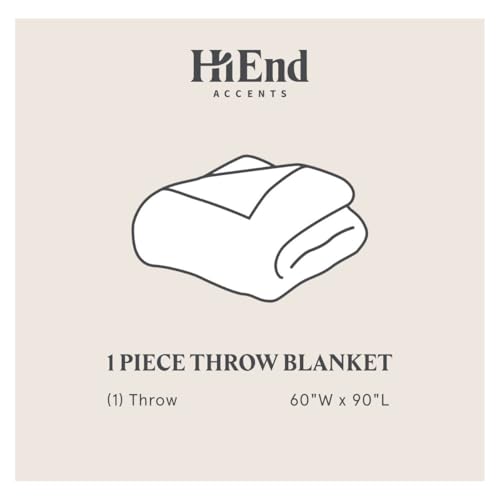 HiEnd Accents Teddy Dark Oak 60x90 inch Boucle Throw Blanket - color: Dark Oak, size: 60" x 90"