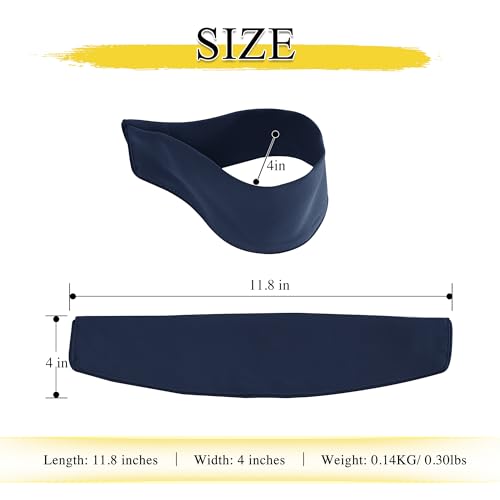 NICETOWN Strong Magnetic Curtain Tie Outdoor Elegant Decorative Tie Modern Curtain Solid Color Tie Drape (Navy Blue, 11.8 X 4 Inches, Set of 4) - color: Navy Blue, size: 4"W x 11.8"L (Pack of 4)