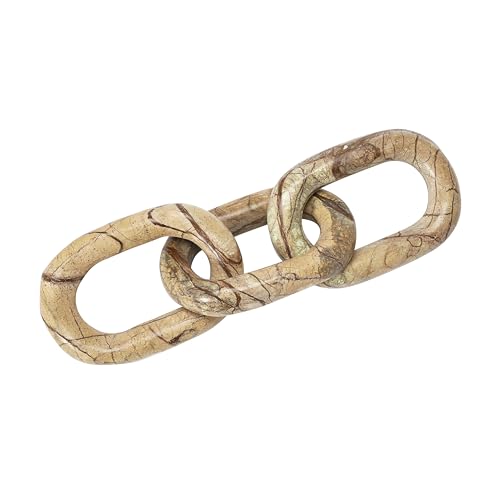 Bloomingville Decorative Marble Chain, Variegated Brown Tones - color: Brown