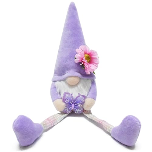 Attiigny 2 PCS Spring Decoration Indoor,Plush Long Legs Butterfly Gnomes