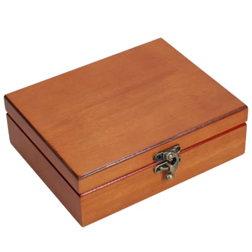 WE Games Old World Wooden Keepsake Box - color: Redwood, size: Small