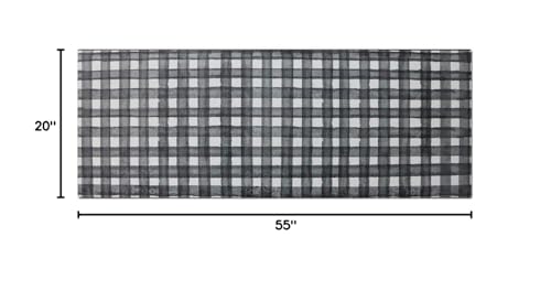 J&V TEXTILES 20" x 55" Comfort Collection Kitchen Anti-Fatigue Runner Mat (Buffalo) - color: Buffalo
