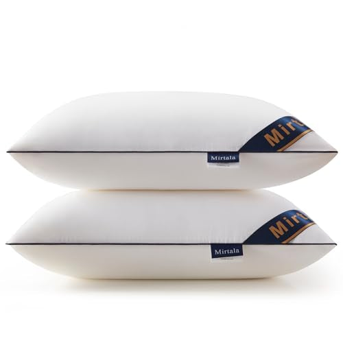 Mirtala 12"x20" Pillow Inserts Set of 2 with 100% Cotton Cover Decorative Square Throw 20" Pillows Living Room, Sofa, Couch, and Bed-White (2, 12 x 20 Inch) - size: 12 x 20 Inch