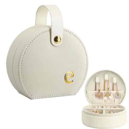 COLLECTIVE HOME Small Travel Jewelry Case for Women, Detachable Handle(e) - color: e