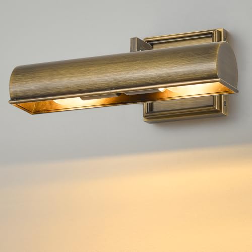 Art Picture Wall Sconce,Linear Artwork Display Wall Lights - color: Antique Brass, size: 12"-2Bulbs