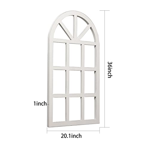 Sintosin Farmhouse Window Frame Wall Decor Living Room 36" x 20"