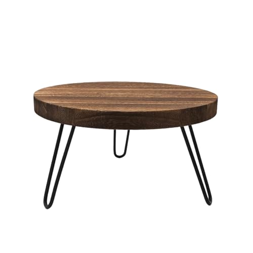 Wood Plant Stand Indoor Outdoor, 12'' Wooden Planter Stands Fit 5-15 in Pot - size: Large