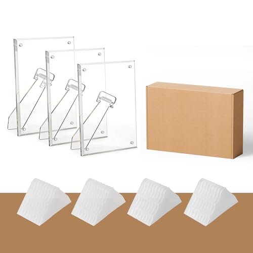 4x6 Acrylic Picture Frame 3 Pack - size: 4X6"-3Pack