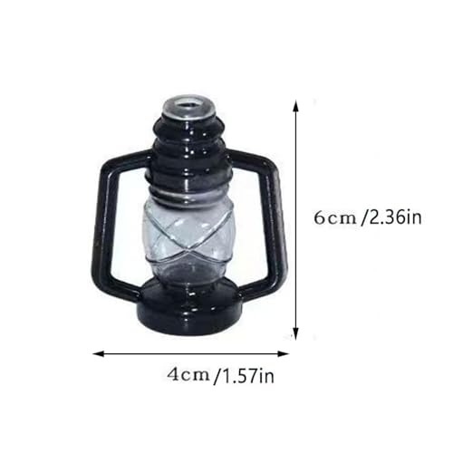Leadigol 20 LEDs /10ft Black Lantern String Lights Mini Kerosene Lamp Battery Powered Fairy String Lights for Indoor Outdoor Patio Decorations