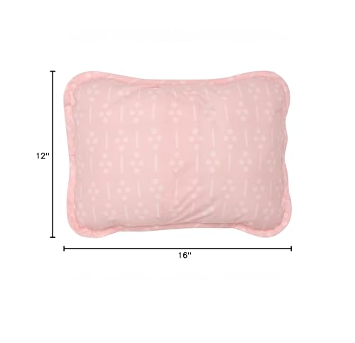 Lambs & Ivy Little Garden Luxury Embroidered Floral Decorative Throw Pillow