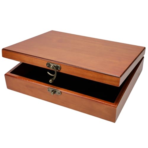 WE Games Old World Wooden Keepsake Box - color: Redwood, size: Large