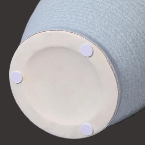 Sunddo Ceramic Vase with 2 Handles, Grey - color: Light Blue - 8, size: 8 Inch