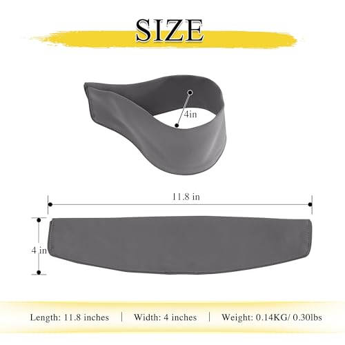 NICETOWN Handmade Curtain Tie Backs-Decorative Drape Tie Backs Holdback Holder for Window Draperies (Grey, 11.8 X 4 Inches, Set of 4,Suitable for 29”- 52" Wide) - color: Grey, size: 4"W x 11.8"L (Pack of 4)
