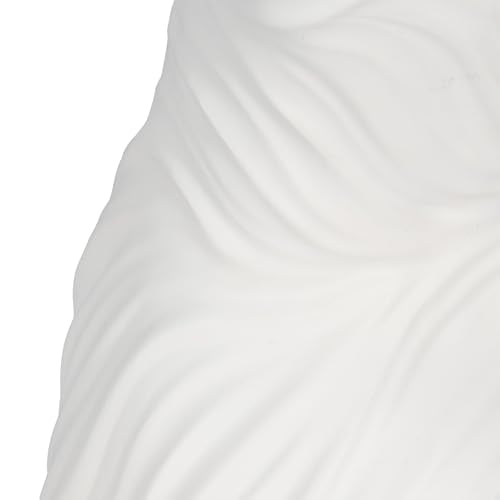 Modern Freeform Resin Sculpture Accent for Living Room Decor, 16", White
