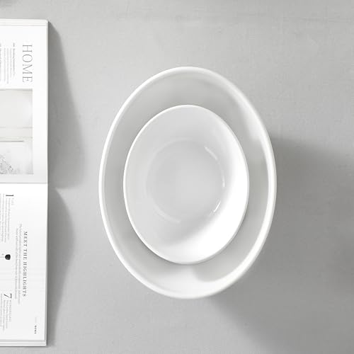 MALACASA 2 Tier Chip and Dip Serving Set with Metal Stand,Ceramic Appetizer Bowls for Party, Multi-Use Food Display for Fruits, Snacks,White Elegant Tiered Serving Dishes for Party - color: White