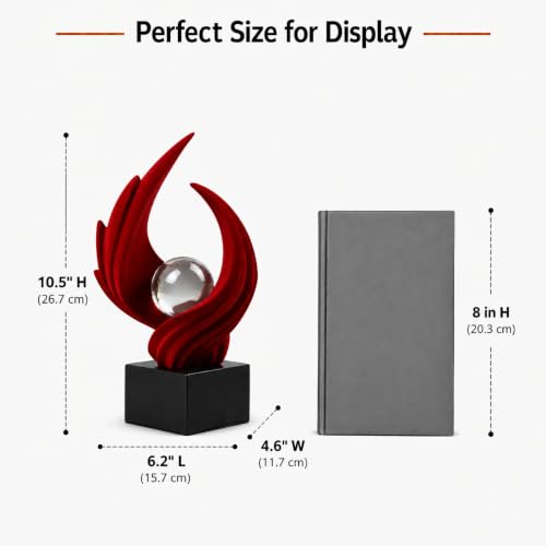 AWNR Modern Sculptures Living Room Shelf Decor Home Décor Accents - color: Red-c