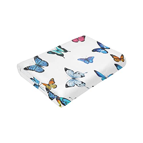 Blue Butterfly Blanket Ultra Soft Butterfly Throw Blanket Lightweight Cozy Blankets for Bed Couch Sofa 60"X50" - color: Butterfly 2, size: 60"x50"