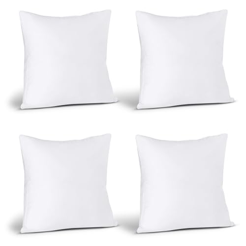 Utopia Bedding Throw Pillows, Decorative 16x16 Pillow Inserts, Set of 4 - size: 16x16 Inch