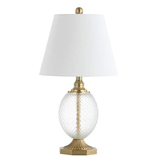 SAFAVIEH Kaiden Table Lamp, 24" Brass/Clear TBL4199A